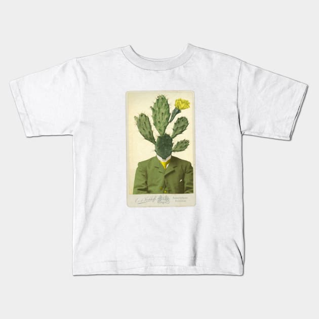 Mr Cactus Kids T-Shirt by jurjenbertens